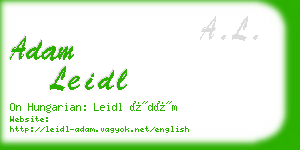 adam leidl business card